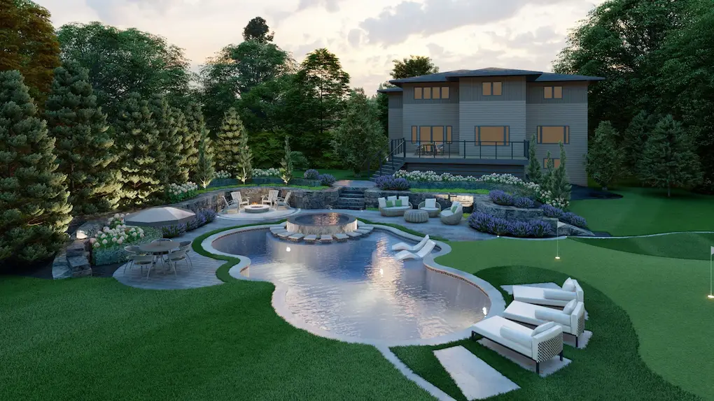 Dubai villa outdoor renovation landscaping ideas